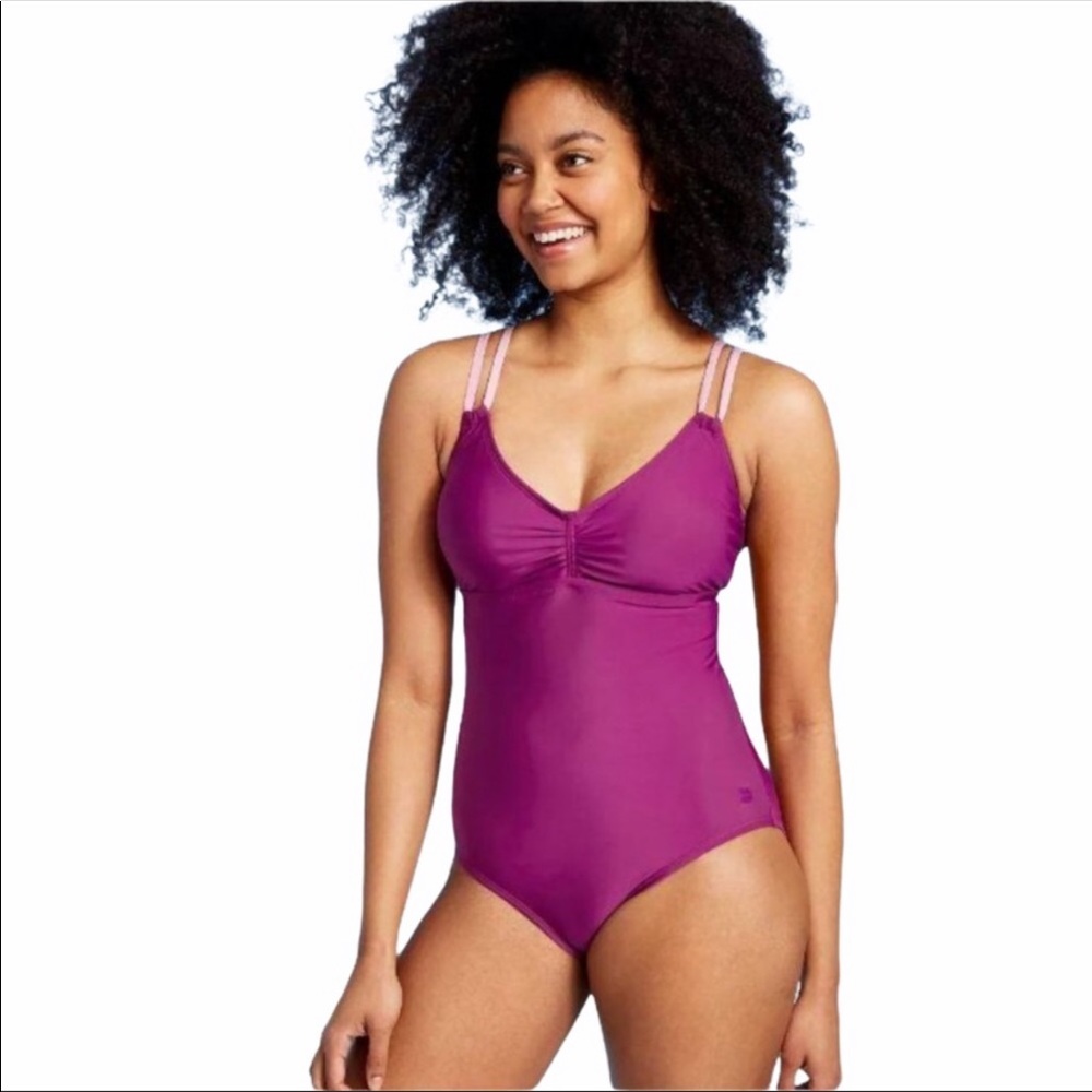 All In Motion Swimsuit Purple Size Small